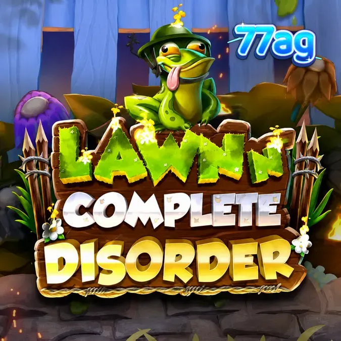 Tampilan visual slot Lawn N’ Complete Disorder dengan karakter sayuran mutan